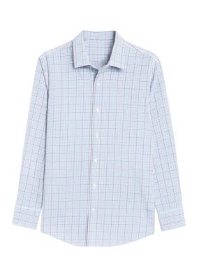 Boss blue plaid button down